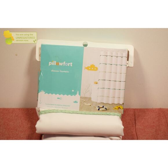 Pillowfort Striped with Tassels Kids' Shower Curtain (Mark)* - Picture 3 of 6